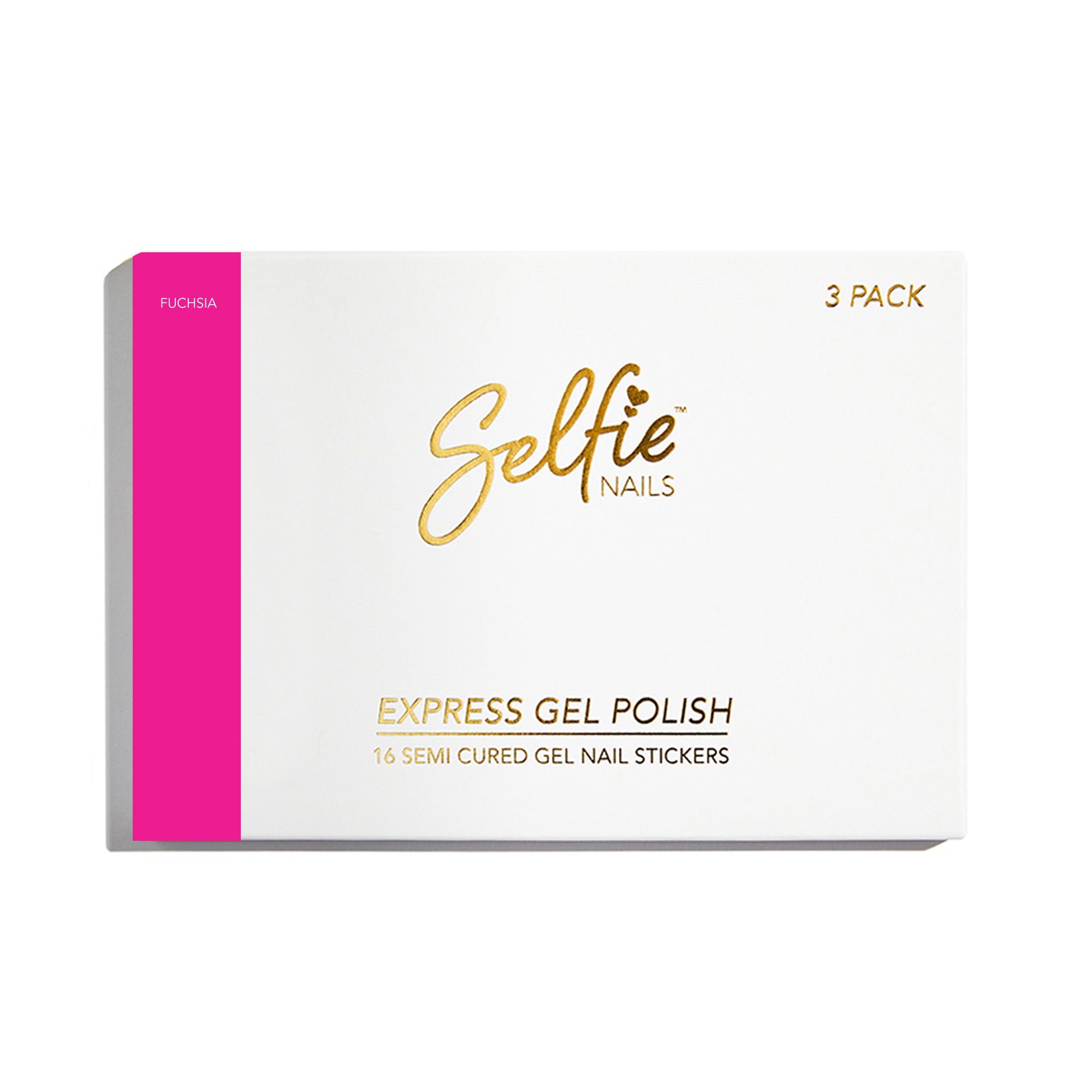 SELFIE NAILS FUCHSIA 3 PACK