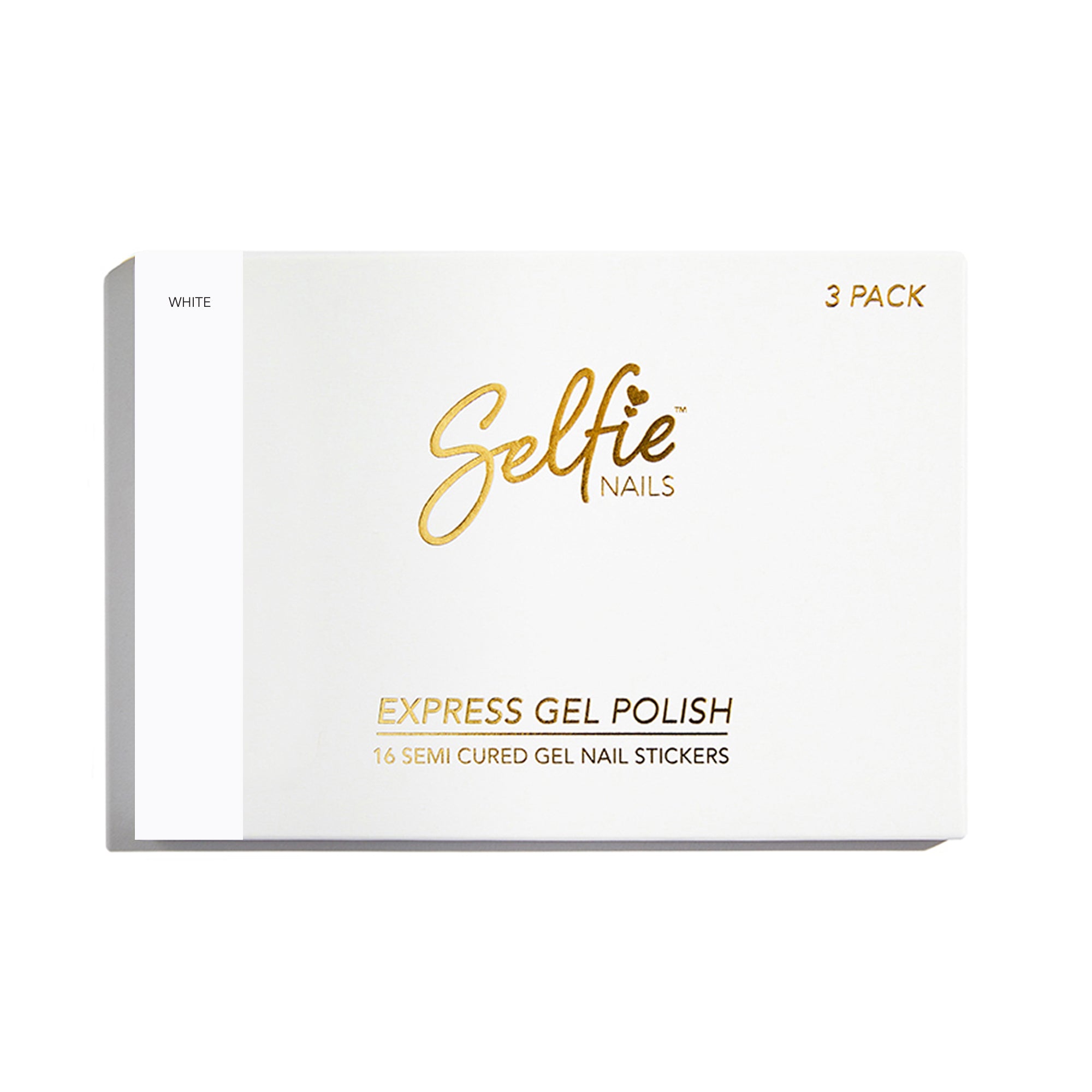 SELFIE NAILS WHITE 3 PACK