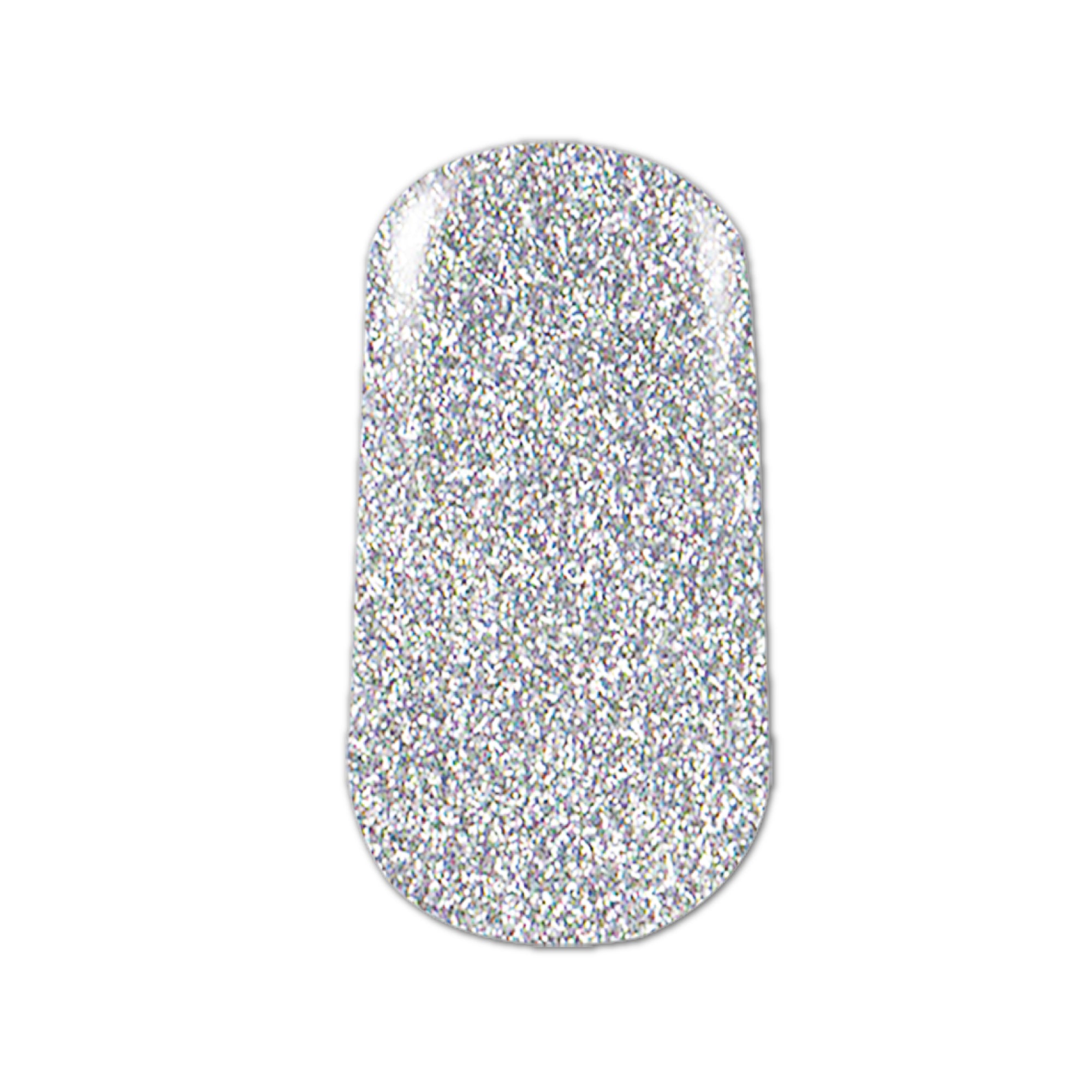 SELFIE NAILS SILVER GLITTER